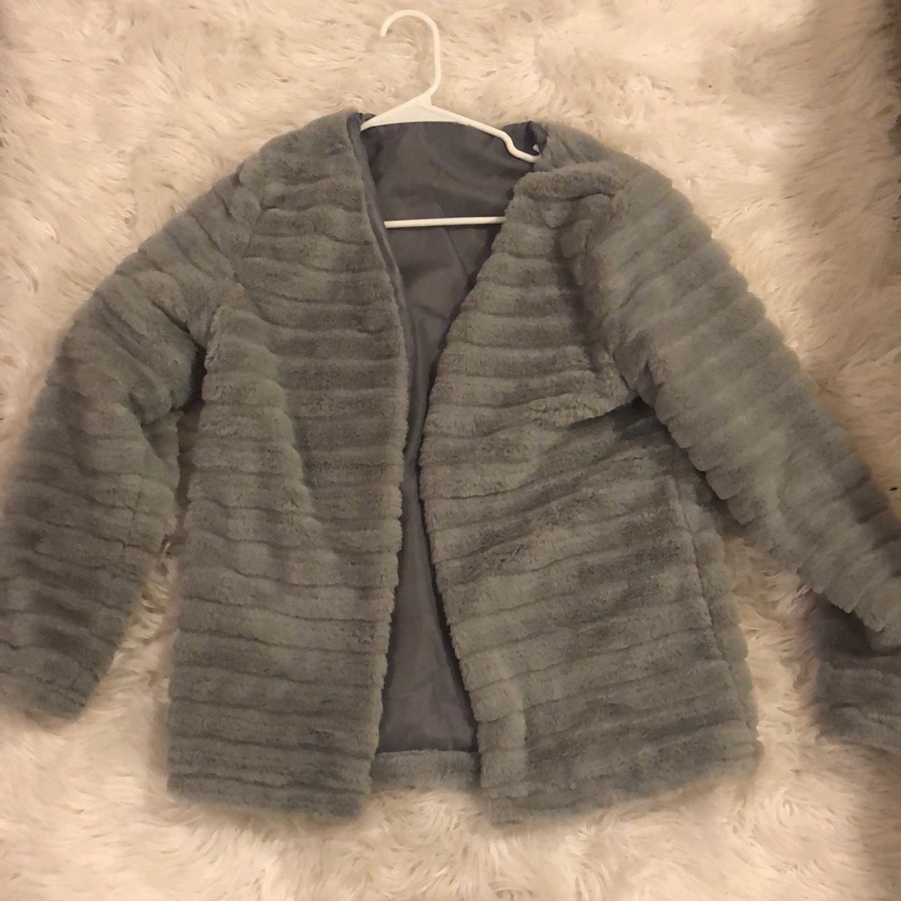 Faux fur coat